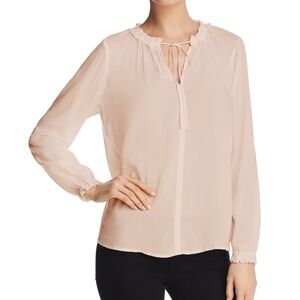 Velvet by Graham & Spencer Tie Neck Blouse in White large